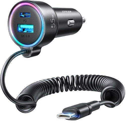 Зарядное устройство JOYROOM JR-CL07 черный купить,0