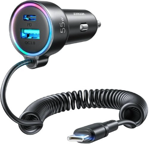 Зарядное устройство JOYROOM JR-CL07 черный купить,NaN