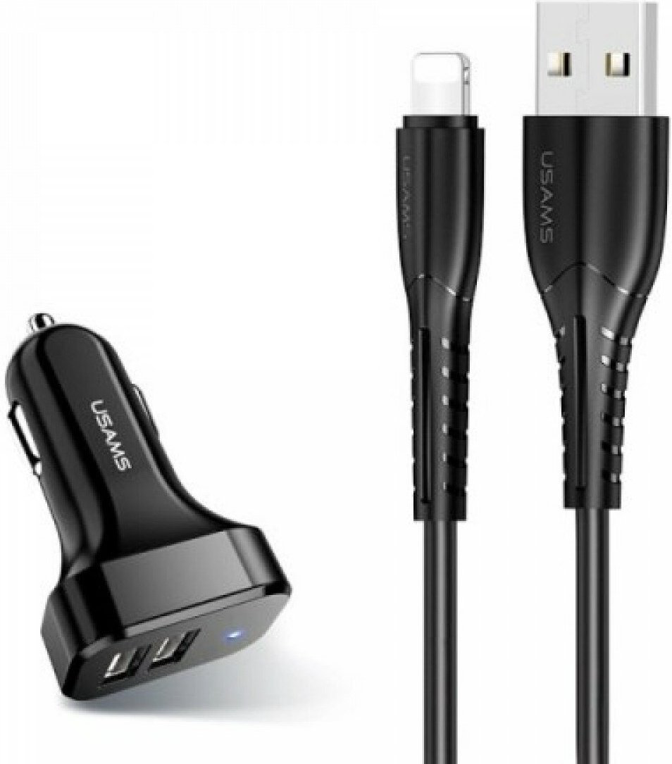 Зарядное устройство Usams NTU35LC13TZ King-Tu Series USB черный купить,NaN
