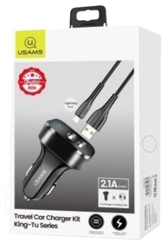 Зарядное устройство Usams NTU35LC13TZ King-Tu Series USB черный купить,NaN
