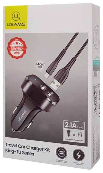 Зарядное устройство Usams NTU35MC13TZ micro USB черный купить,NaN