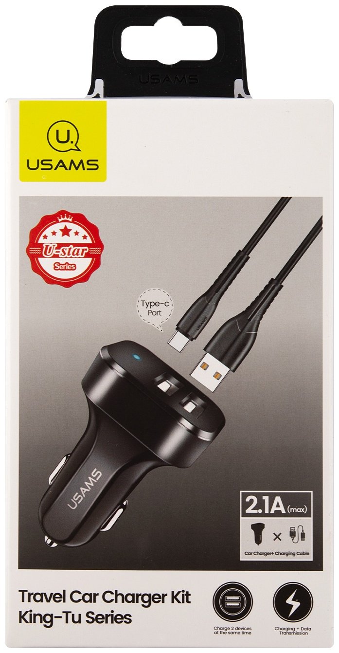 Зарядное устройство Usams NTU35TC13TZ USB черный - ForteMarket Зарядное устройство Usams NTU35TC13TZ USB черный купить,0