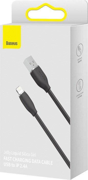 Кабель Baseus USB 3.0 (M), Lightning черный купить,NaN