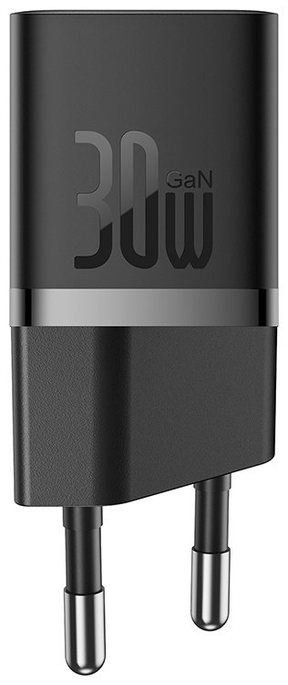 Зарядное устройство Baseus GaN5 (mini) 1C 30W + Кабель USB Type-C черный купить,0