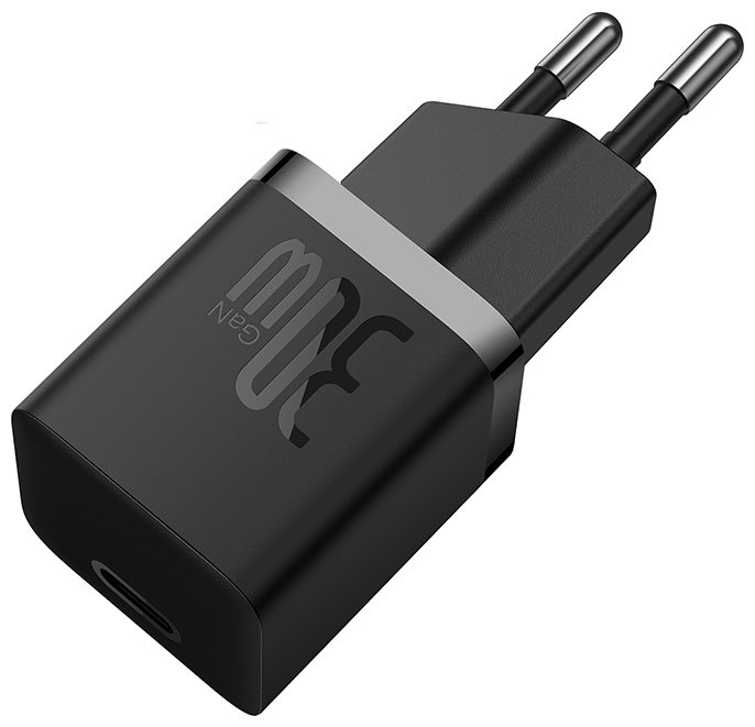Зарядное устройство Baseus GaN5 (mini) 1C 30W + Кабель USB Type-C черный купить,0