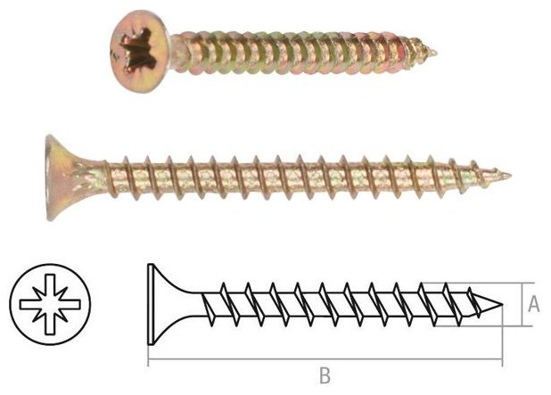 STARFIX шуруп универсальный (3х25 мм), 1000 шт.