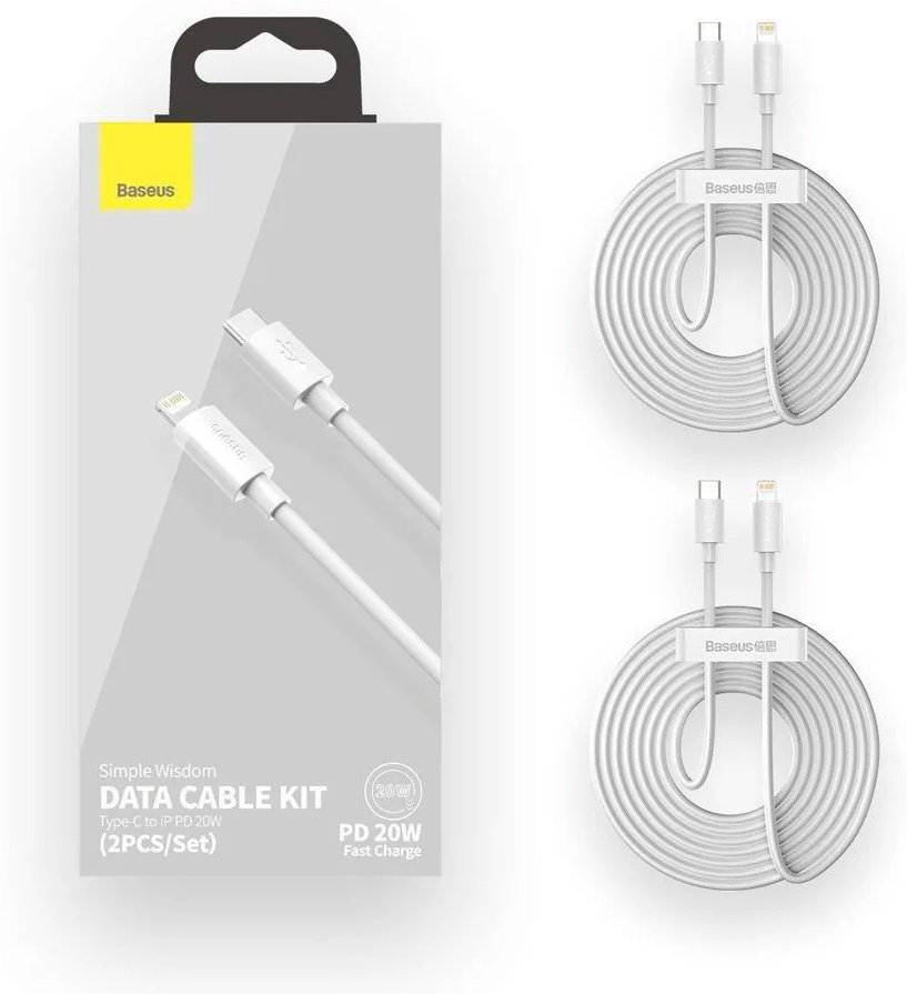 Кабель Baseus Lightning (M) белый