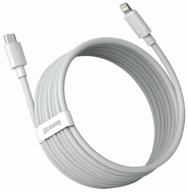 Кабель Baseus Lightning (M) белый купить,NaN