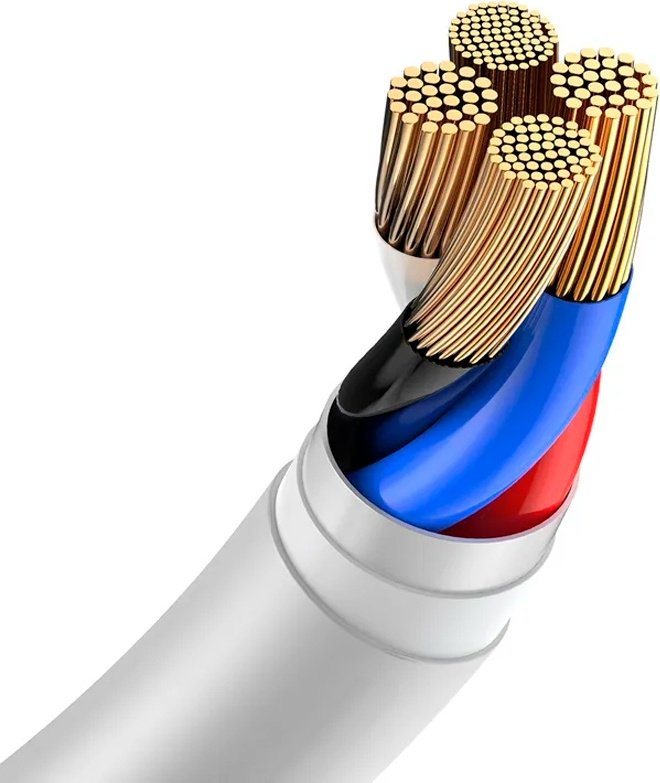 Кабель Baseus Lightning (M) белый