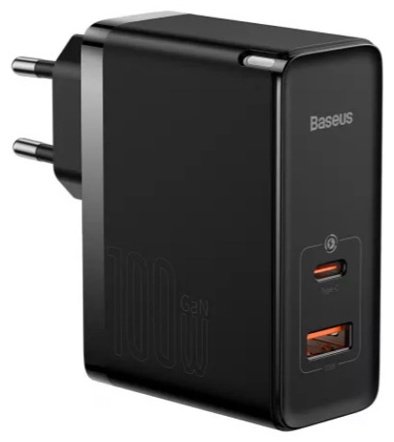 Зарядное устройство Baseus GaN5 Pro C+U 100W USB, USB Type-C черный