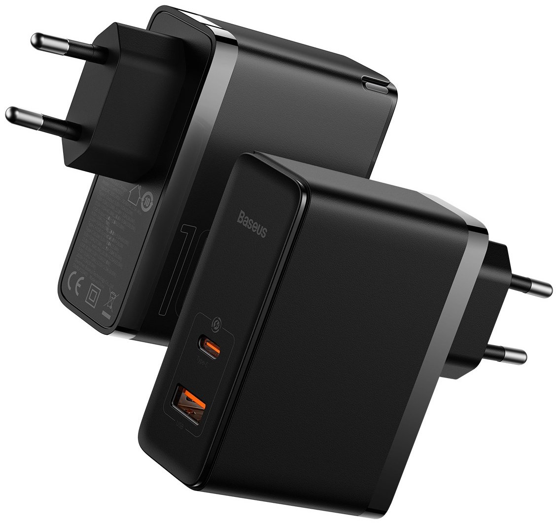 Зарядное устройство Baseus GaN5 Pro C+U 100W USB, USB Type-C черный купить,0