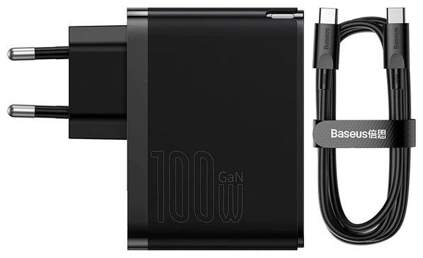 Зарядное устройство Baseus GaN5 Pro C+U 100W USB, USB Type-C черный купить,NaN