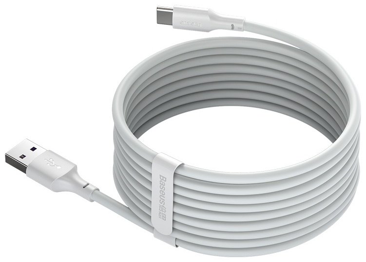 Кабель Baseus USB TypeC (M) белый купить,0