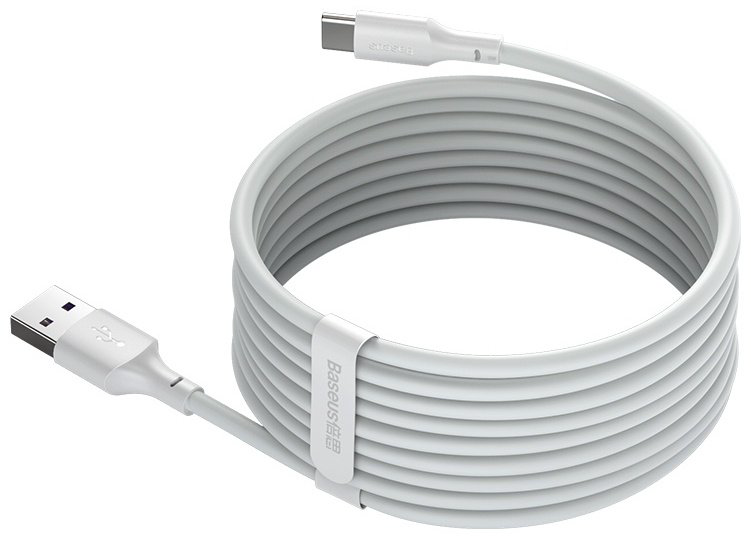 Кабель Baseus USB TypeC (M) белый купить,NaN