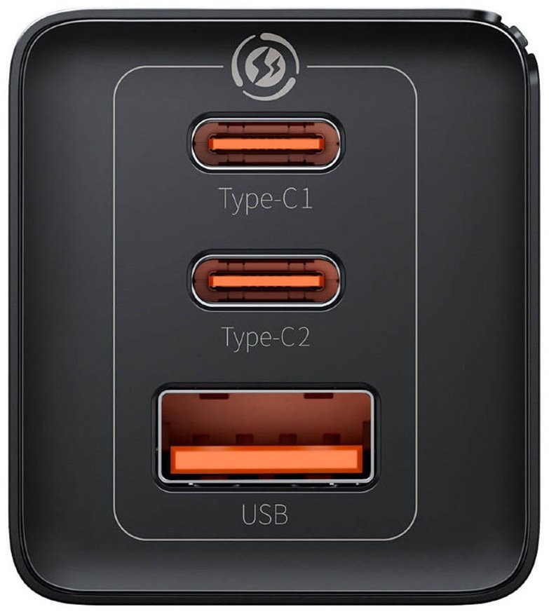 Зарядное устройство Baseus GaN5 Pro 2C+U 65W USB, USB Type-C черный купить,0