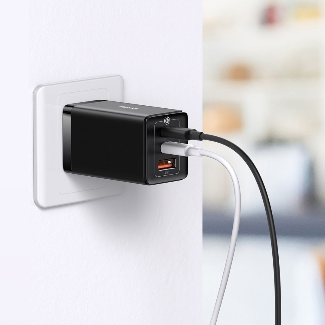 Зарядное устройство Baseus GaN5 Pro 2C+U 65W USB, USB Type-C черный купить,0