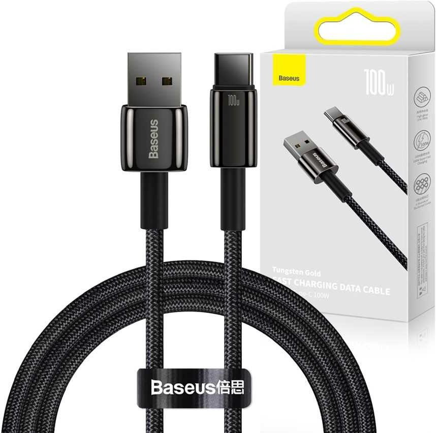 Кабель Baseus USB 2.0 (M), USB TypeC (M) черный купить,NaN