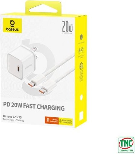 Зарядное устройство Baseus P10162501213-02 USB Type-C белый купить,0