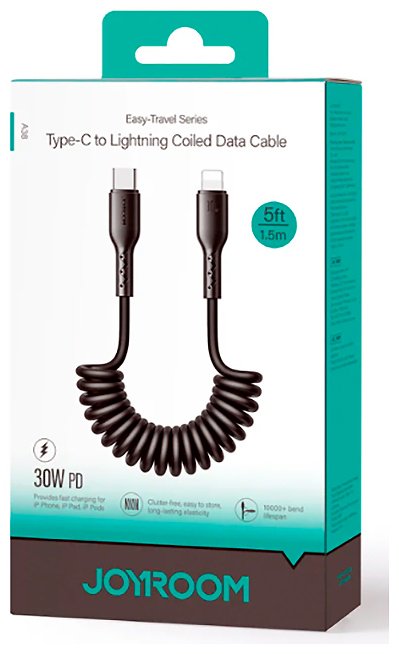 Кабель JOYROOM Lightning (M), USB TypeC (M) черный