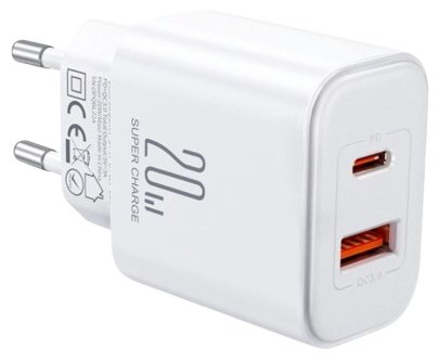 Зарядное устройство JOYROOM JR-TCF05WT USB Type-C, USB белый
