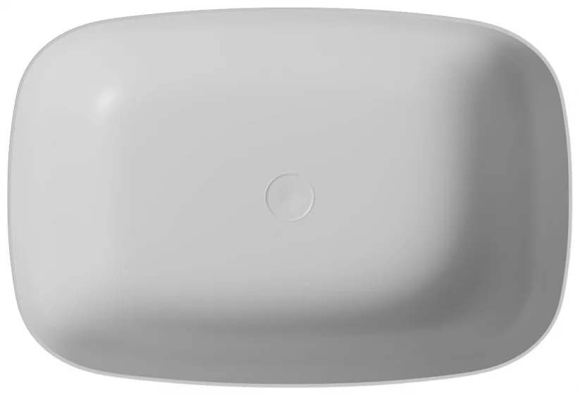 Раковина накладная Abber Rechteck AC2221 58.5x38x14см белая