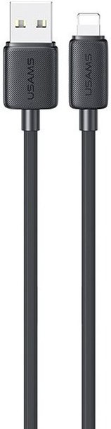 Кабель Usams Lightning (M), USB 2.0 (M) черный