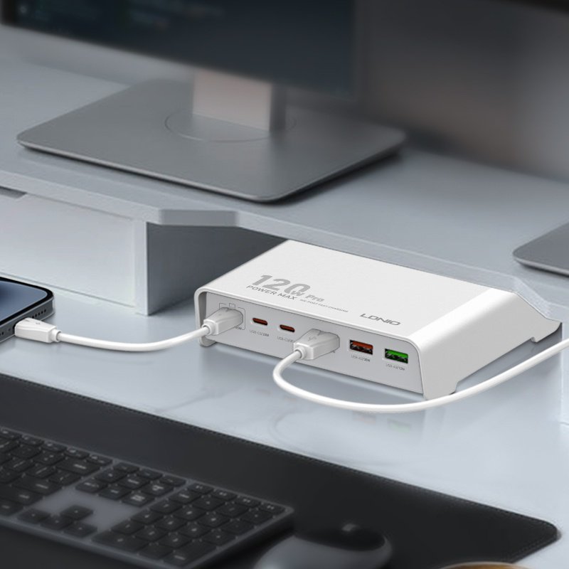 Зарядное устройство LDNIO Q605 USB Type-C, USB белый