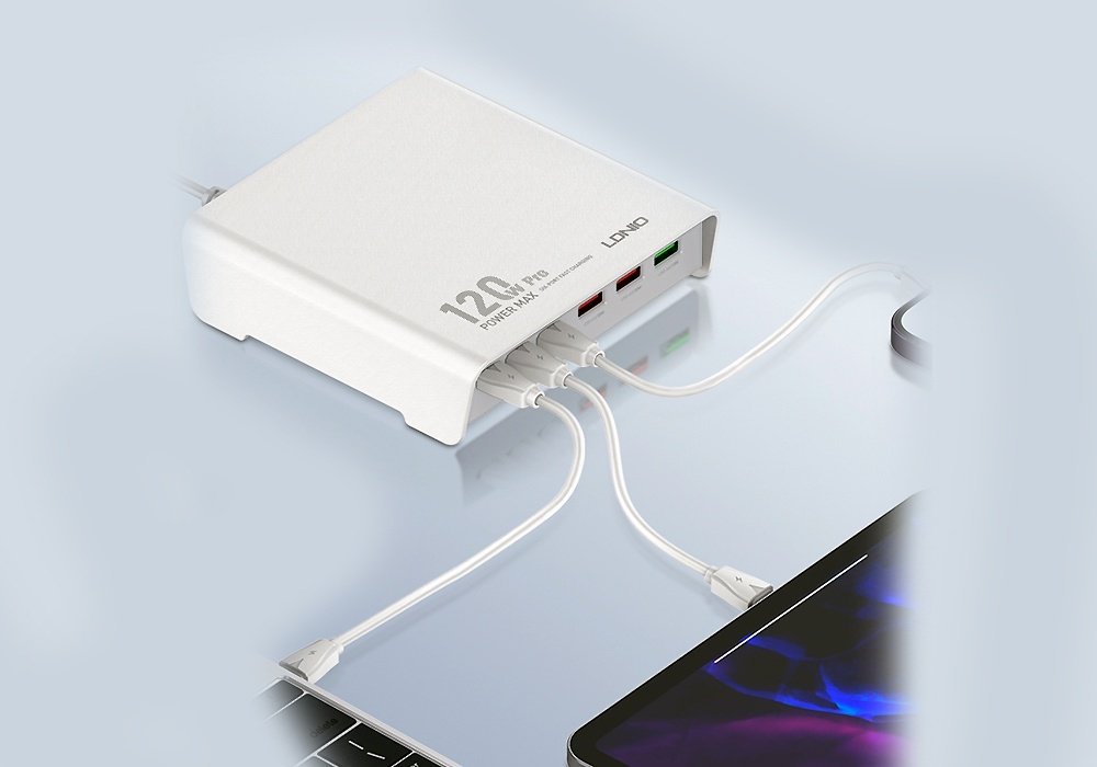 Зарядное устройство LDNIO Q605 USB Type-C, USB белый купить,NaN