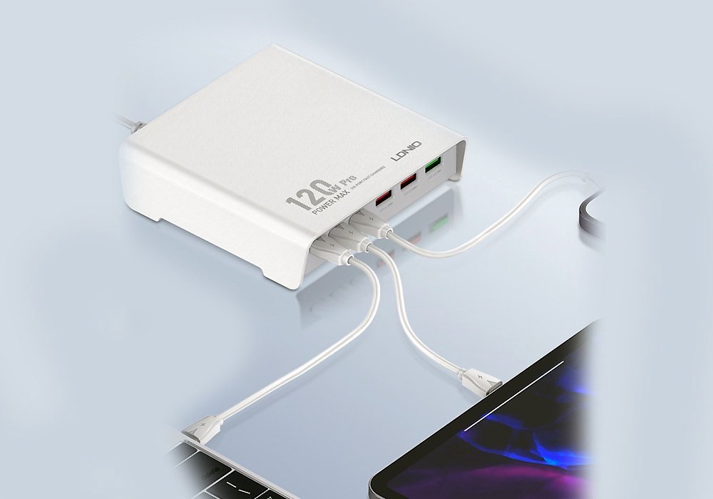 Зарядное устройство LDNIO Q605 USB Type-C, USB белый купить,NaN