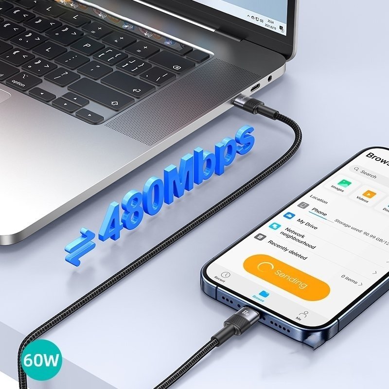 Кабель Usams USB TypeC (M) черный купить,0