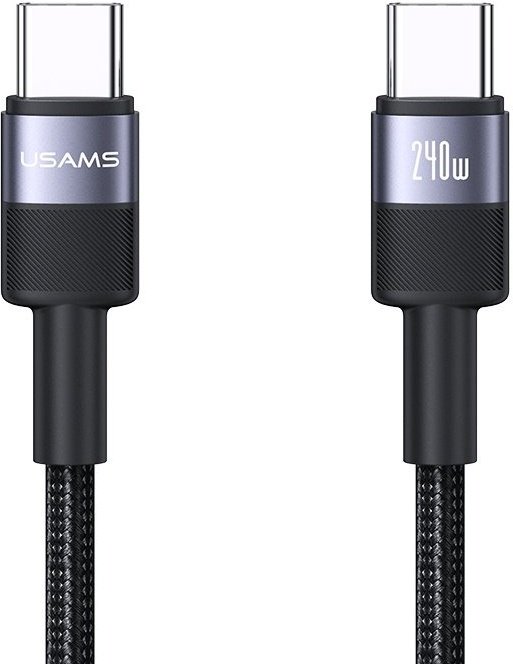 Кабель Usams USB TypeC (M) черный