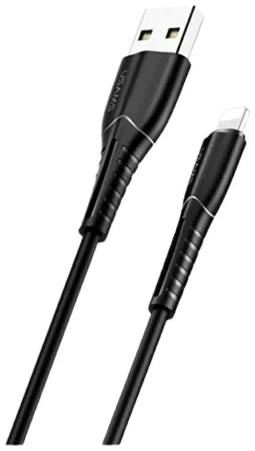 Кабель Usams USB 2.0 (F), Lightning (M) черный