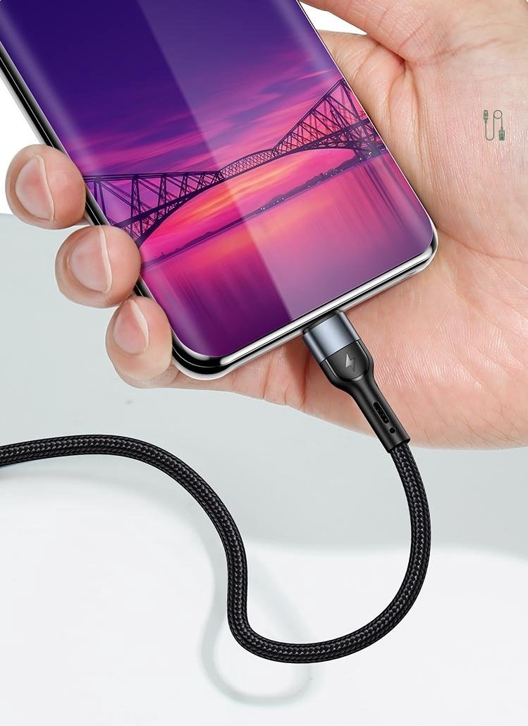 Кабель Usams micro-USB 2.0 (F) черный купить,NaN
