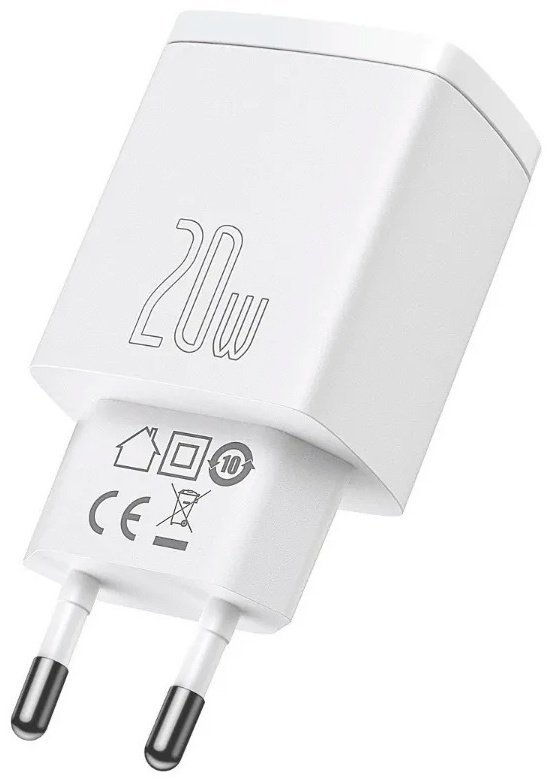 Зарядное устройство Baseus Compact U+C 20W белый