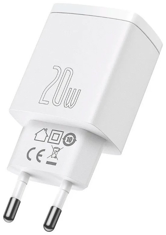 Зарядное устройство Baseus Compact U+C 20W белый купить,NaN