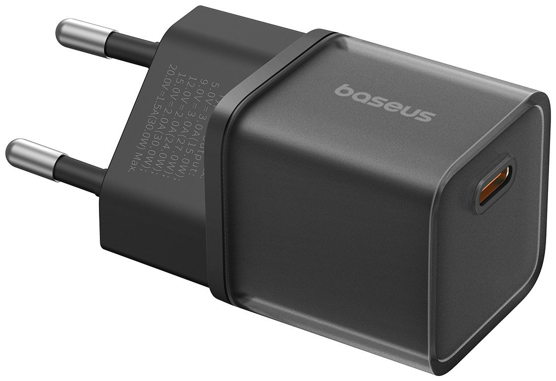 Зарядное устройство Baseus GaN5S 1C 30W USB Type-C черный купить,NaN