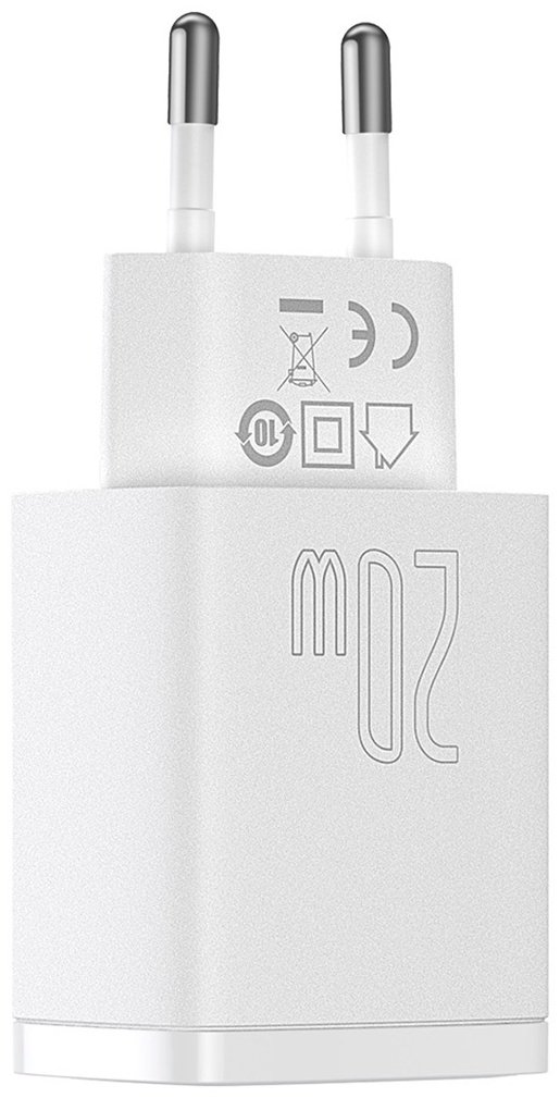 Зарядное устройство Baseus Compact U+C 20W белый
