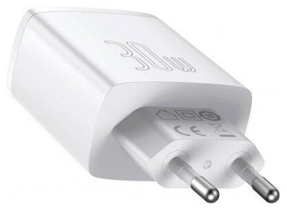 Зарядное устройство Baseus Compact 2U+C 30W USB Type-C, USB белый - ForteMarket Зарядное устройство Baseus Compact 2U+C 30W USB Type-C, USB белый купить,0