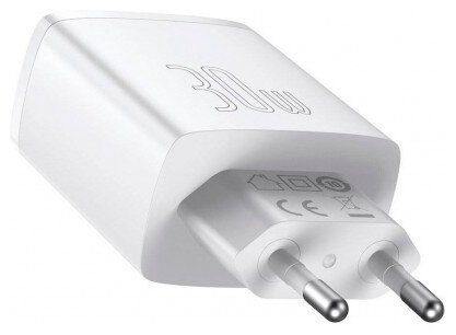 Зарядное устройство Baseus Compact 2U+C 30W USB Type-C, USB белый купить,NaN