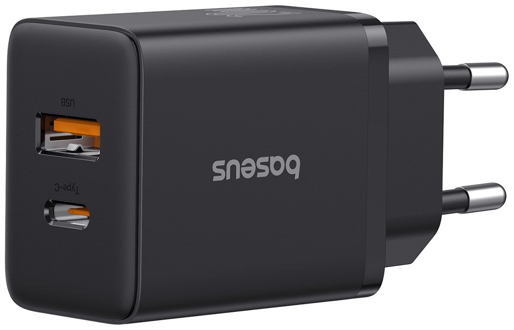 Зарядное устройство Baseus Cube GaN5 C+U 20W USB Type-C, USB черный