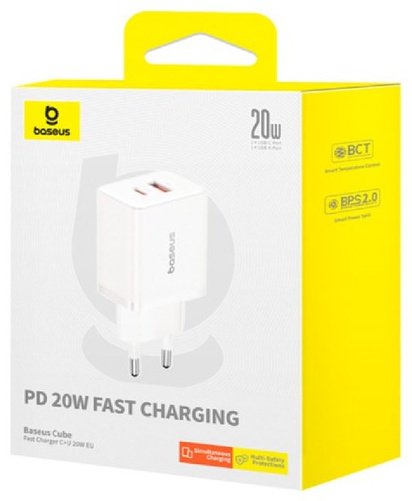 Зарядное устройство Baseus P10111403213-00 USB Type-C, USB белый