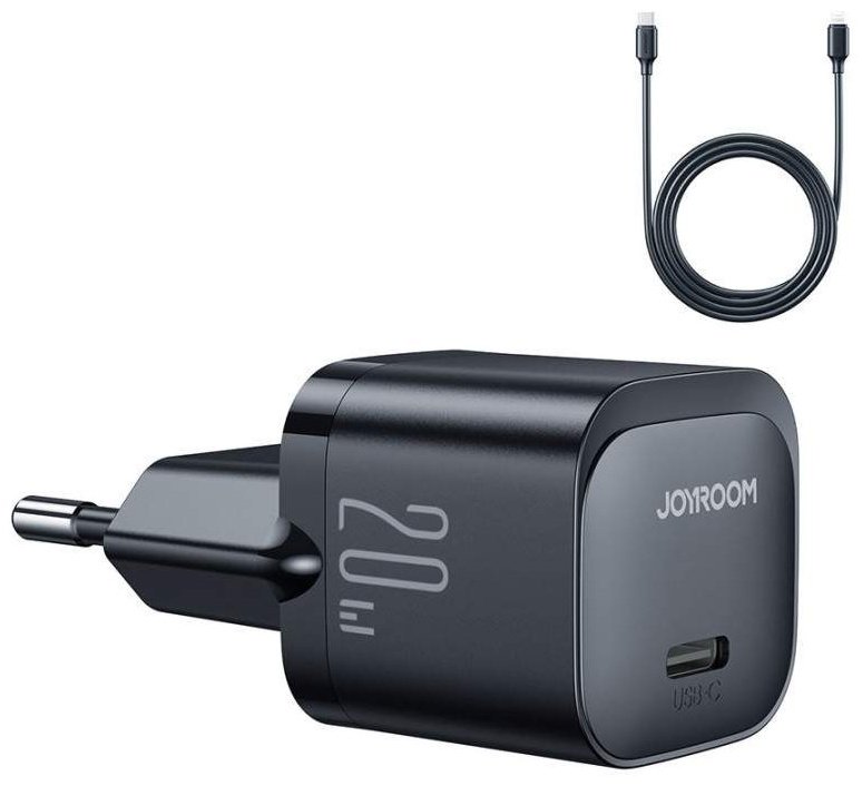 Зарядное устройство JOYROOM JR-TCF02 Lightning, USB Type-C черный