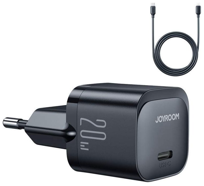 Зарядное устройство JOYROOM JR-TCF02 Lightning, USB Type-C черный