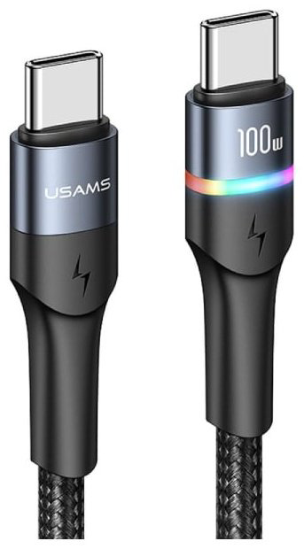 Кабель Usams USB TypeC (M) черный