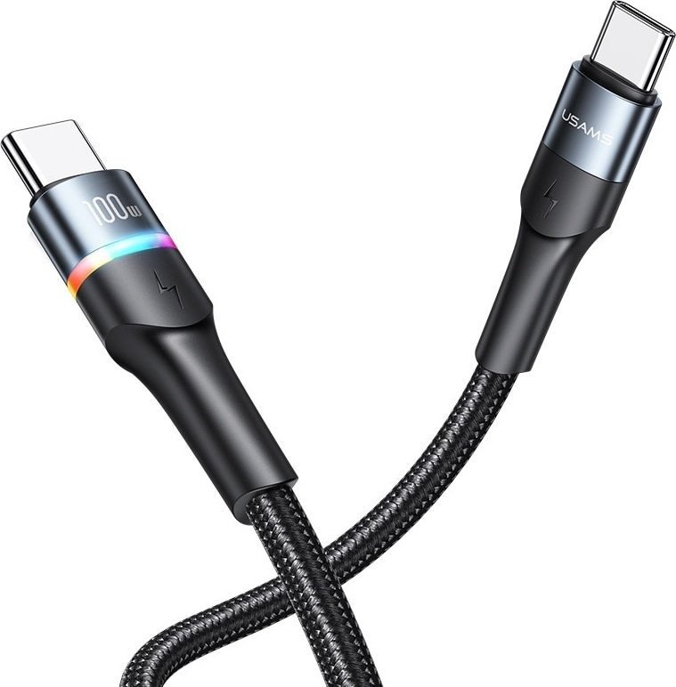 Кабель Usams USB TypeC (M) черный