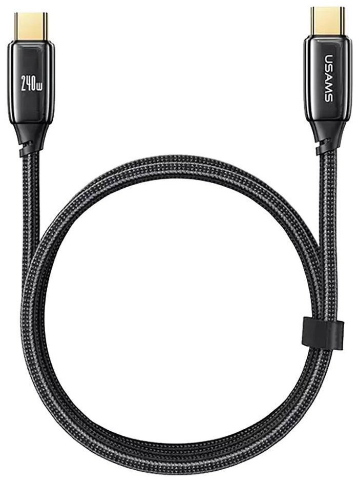 Кабель Usams USB TypeC (M) черный