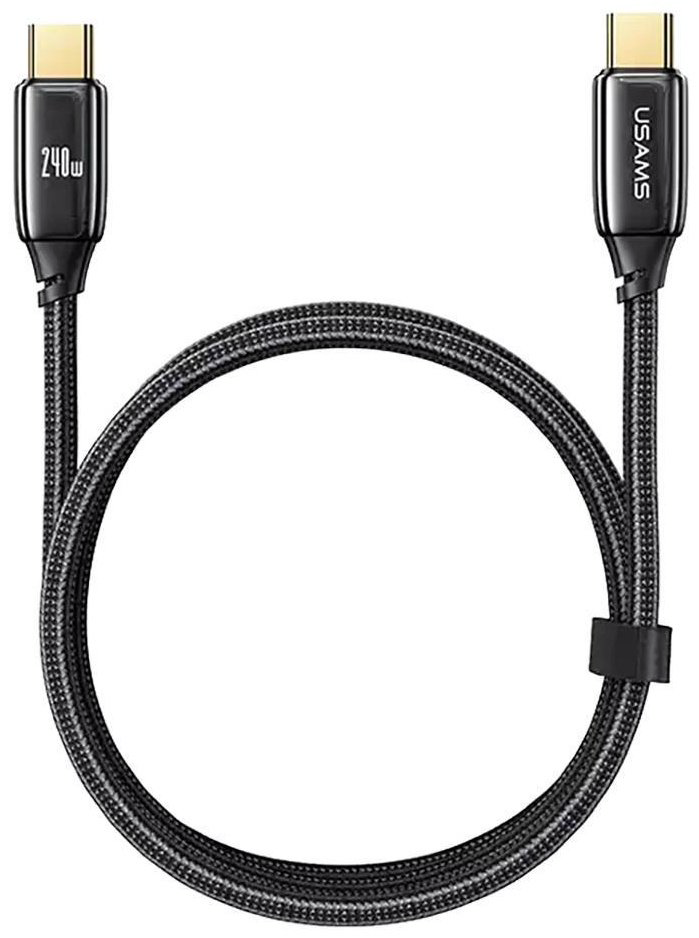 Кабель Usams USB TypeC (M) черный