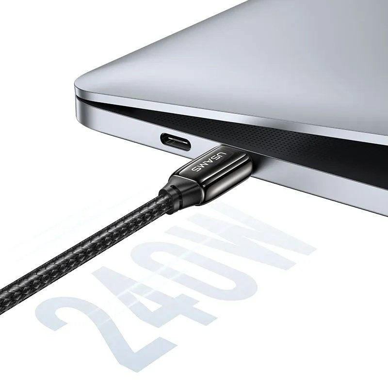 Кабель Usams USB TypeC (M) черный купить,NaN