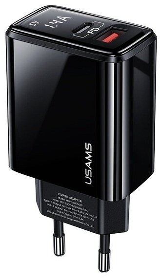 Зарядное устройство Usams T40 US-CC133 USB Type-C, USB черный