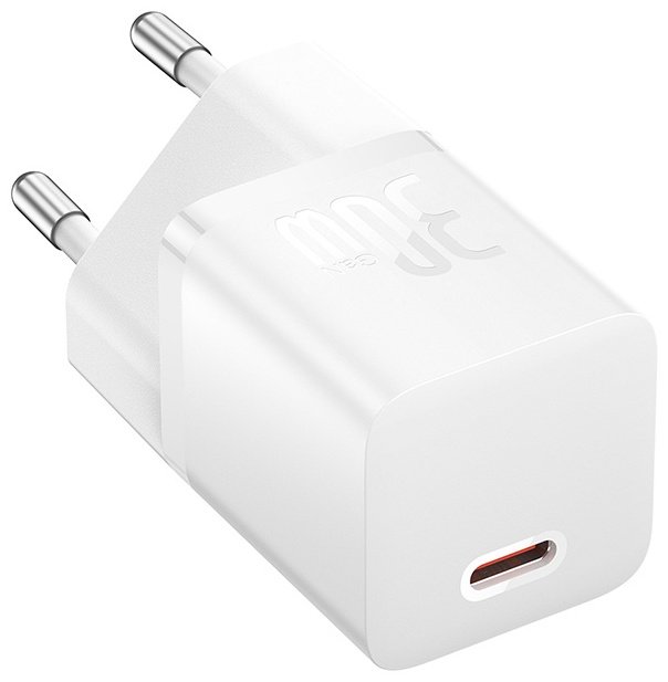 Зарядное устройство Baseus GaN5 (mini) 1C 30W USB Type-C белый